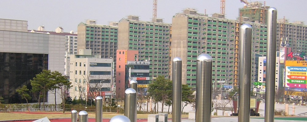 Apartments being built in Gwangju